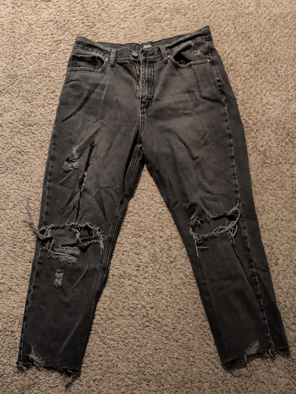 Distressed Black JBD Women’s Jeans